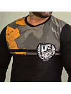 Vendetta Inc. long sleeve shirt sport black,camouflage VD-1205 XXL