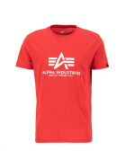 Alpha Industries T-Shirt Logo Patch 100501 rot 1