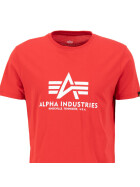 Alpha Industries T-Shirt Logo Patch 100501 rot 22