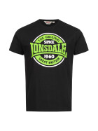 Lonsdale Herren Shirt -  Almington schwarz 115062 1