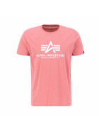 Alpha Industries T-Shirt Logo Patch 100501 coral red 11