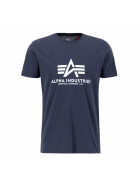 Alpha Industries T-Shirt Logo Patch 100501 navy 1