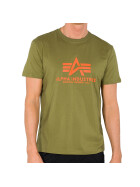 Alpha Industries T-Shirt Logo Patch 100501 khaki green 1