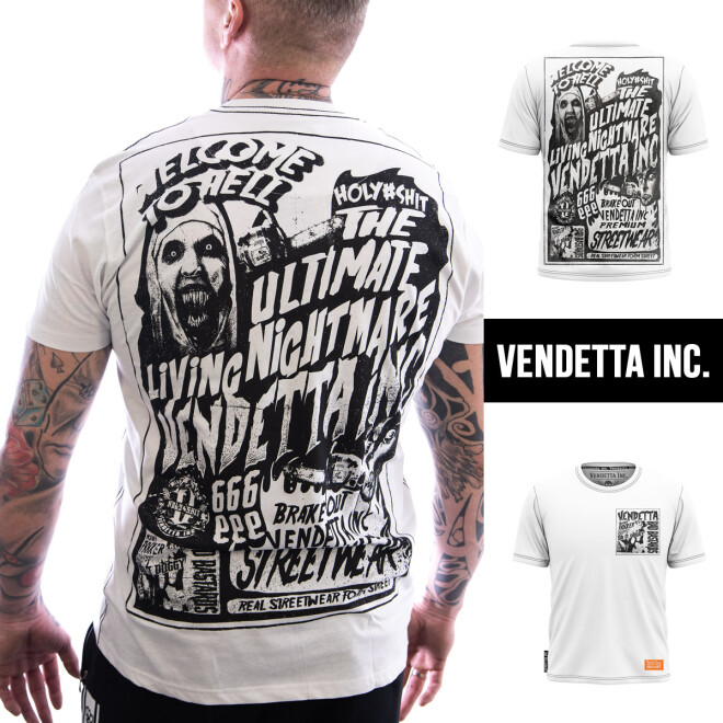 Vendetta Inc. Shirt Brake Out weiß VD-1208 11