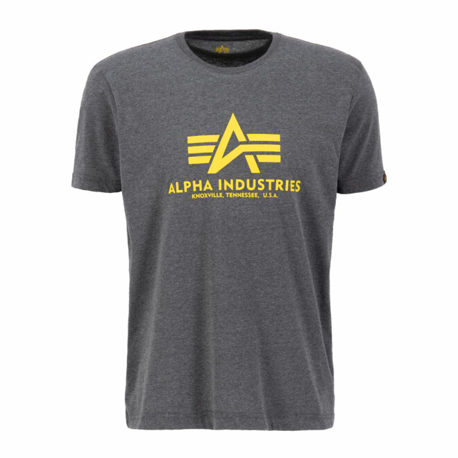 Alpha Industries T-Shirt Logo Patch 100501 charcoal heather 11