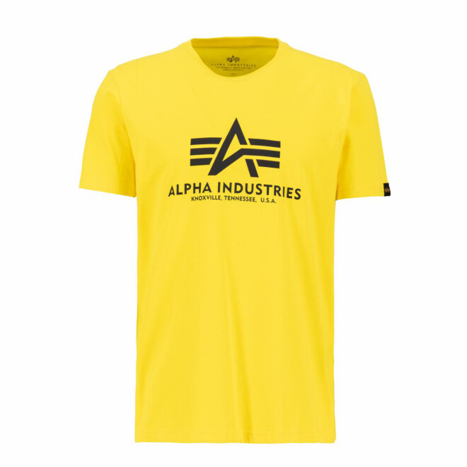 Alpha Industries T-Shirt Logo Patch 100501 gelb 1
