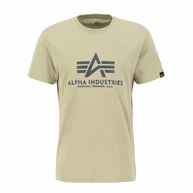 Alpha Industries T-Shirt Logo Patch 100501 light olive 1