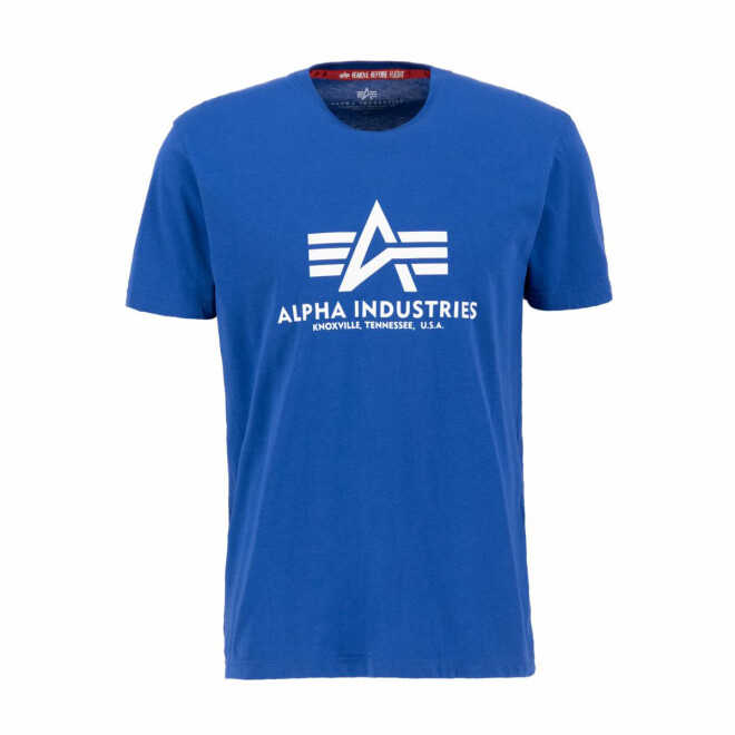 Alpha Industries T-Shirt Logo Patch 100501 Nasa blau 1