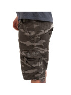 JETLAG Men Cargo Shorts 21-753 grey, camouflage