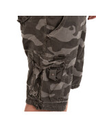 JETLAG Men Cargo Shorts 21-753 grey, camouflage