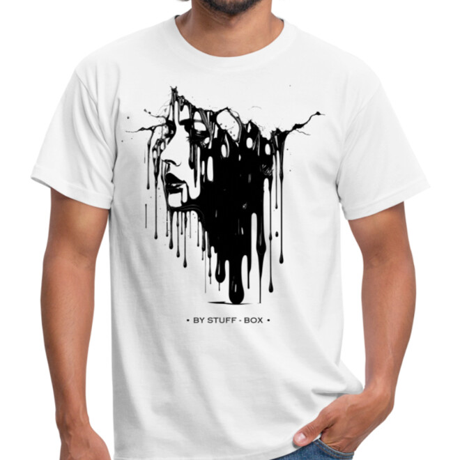 Stuff-Box Blood Girl-Weiß Herren T-Shirt 1