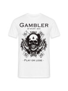 Stuff-Box Skull Gambler Shirt weiß Männer 2