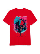 Stuff-Box Splash Skull Shirt red Men XL
