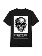 Stuff-Box Streetwear Skull Shirt schwarz Männer