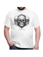 Stuff-Box Three Skulls Shirt weiß Männer 3