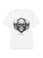 Stuff-Box Three Skulls Shirt weiß Männer 2