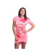 Yakuza Frauen Thunder Urban T-Shirt Kleid 22109 pink 1