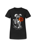 Stuff-Box Love Skull Frauen Rundhals Shirt schwarz 11