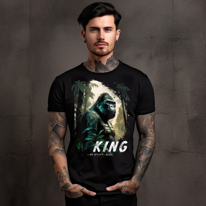 Stuff-Box King Shirt schwarz Männer 11