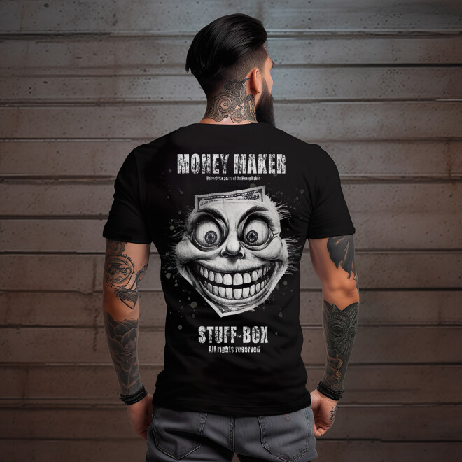 Stuff-Box Money Maker Shirt schwarz Männer 1