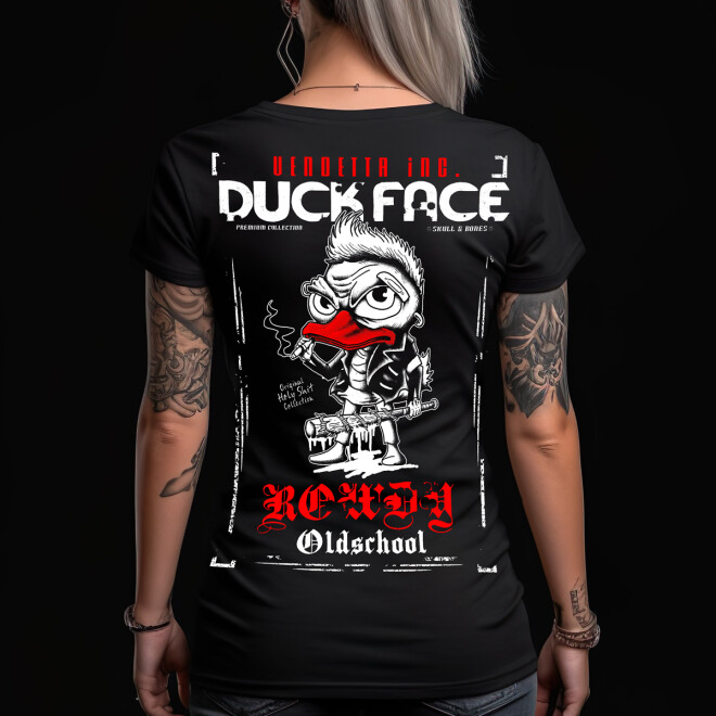 Vendetta Inc. Damen Shirt Duck Face schwarz 11