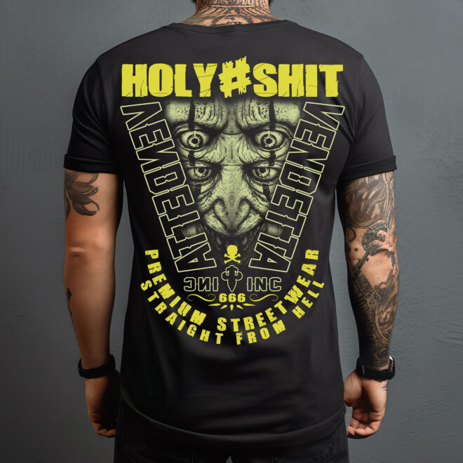Vendetta Inc. Shirt Holy Shit 666 schwarz 1211 11