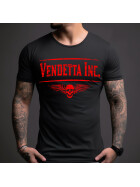 Vendetta Inc. Shirt Bound schwarz-rot VD-1006 22