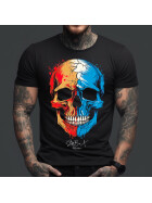 Stuff-Box Skull Flash Männer Shirt schwarz 1014 1