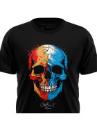 Stuff-Box Skull Flash Männer Shirt schwarz 1014 22