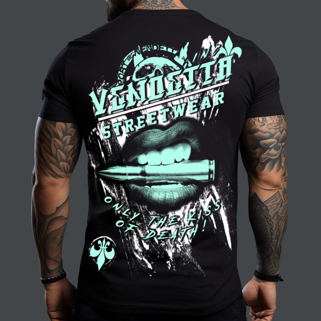 Vendetta Inc..Shirt Only Kiss schwarz VD-1292 1