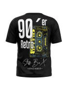 Stuff-Box Männer Shirt 90er Kassette schwarz 1017 3