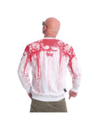 Yakuza Men Sweatshirt Blood white 22036 3XL