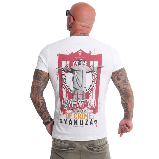 Yakuza Poverty Männer T-Shirt weiß 22015 11