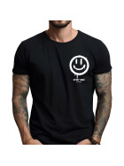 Stuff-Box Männer Shirt Smiley 2,0 schwarz 1021 L
