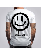 Stuff-Box Männer Shirt Smiley 2.0 weiß 1021 11