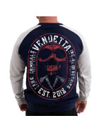 Vendetta Inc. mens sweatshirt Skull Crime navy-grey VD-4030