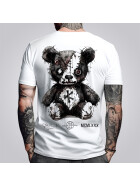 Stuff-Box Herren Shirt weiß Evil Bear STB-1027 2