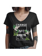 Vendetta Inc. Shirt V-Ausschnitt Change schwarz