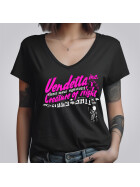 Vendetta Inc. Shirt V-Ausschnitt Sweet schwarz  2