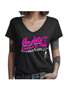 Vendetta Inc. Shirt V-Ausschnitt Sweet schwarz