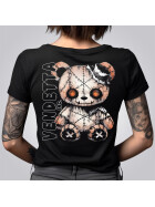Vendetta Inc. Shirt V-Ausschnitt Teddy schwarz