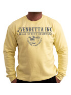 Vendetta Inc. Sweatshirt Snake Skull hellgelb VD-4034 2