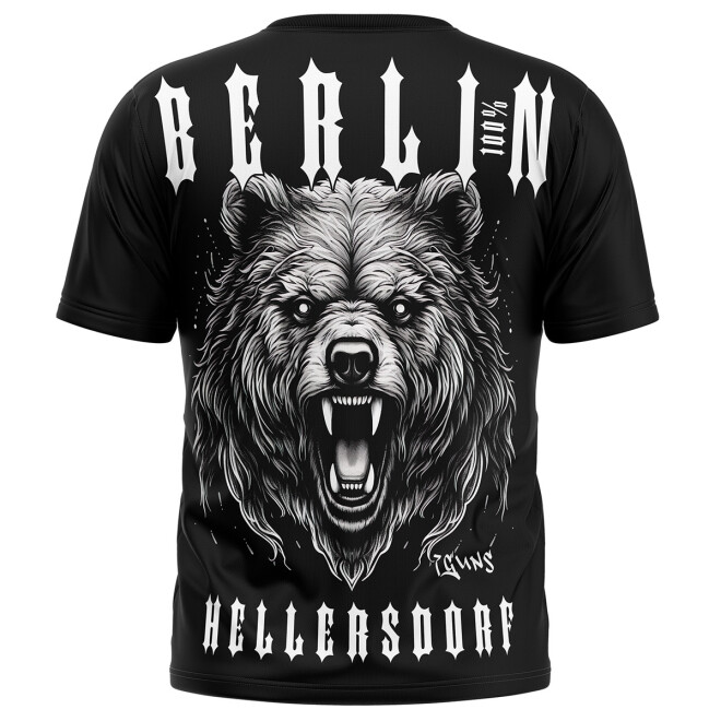Berlin Shirt - Hellersdorf schwarz Bär 1004 11