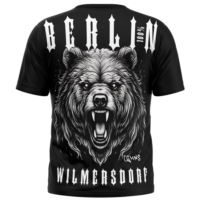 Berlin Shirt - Wilmersdorf schwarz Bär 1018 11