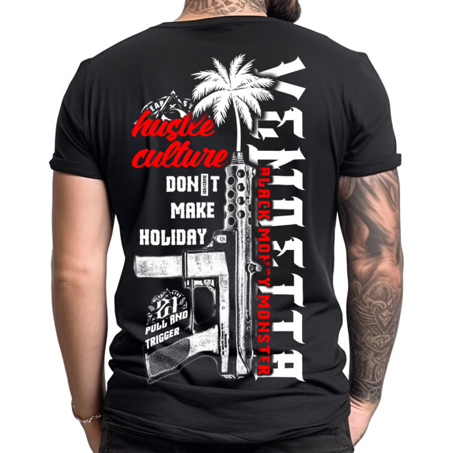 Vendetta Inc. T-Shirt Crime Holiday schwarz VD-1315 1