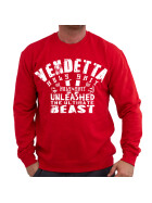 Vendetta Inc. Sweatshirt Unleashed rot VD-4038 2