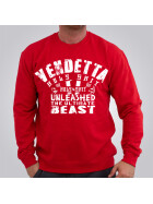 Vendetta Inc. sweatshirt Unleashed red VD-4038 L