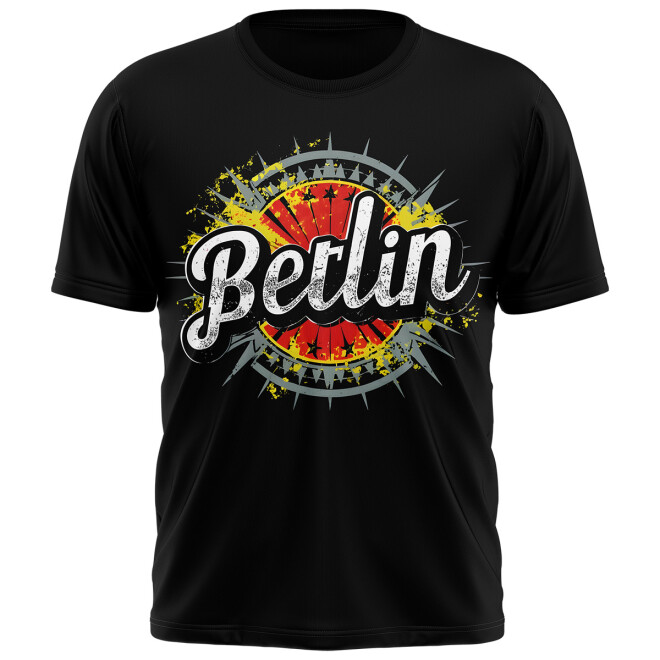 Berlin Shirt - Logo Graffiti schwarz GU-1023 1