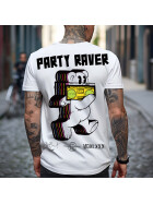 Stuff-Box Herren Shirt Party Raver weiß 1050 1