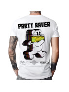 Stuff-Box Herren Shirt Party Raver weiß 1050 33